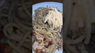 Pasta night chicken scallopini pasta pastalover italianfood chickenscallopini food pastatime [upl. by Cob844]