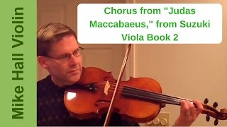 Chorus  1 from Suzuki Viola Book 2 [upl. by Marquez]