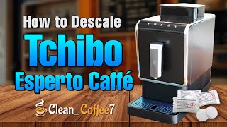 How to descale Tchibo coffee machine Esperto Caffe [upl. by Liborio]