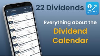 The Dividend Calendar  Dividend Tracker 22 Dividends [upl. by Evangelina]