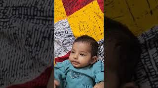 Cute 3 months baby  language learning Infant talk [upl. by Quartis346]