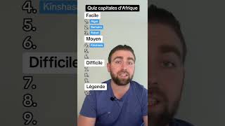 Quiz sur les capitales d’Afrique 🌍 [upl. by Adela]