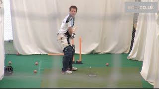 In the nets England batsman Eoin Morgan faces Merlyn bowling machine [upl. by Debora]