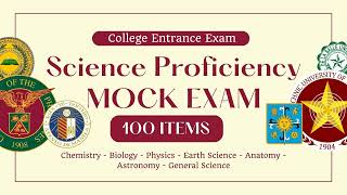 College Entrance Exam Reviewer Science Proficiency Mock  UPCAT ACET SASE USTET PUPCET 2024 [upl. by Efren]