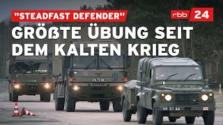 NATOManöver Tausende Soldaten fahren durch Brandenburg [upl. by Airotciv118]