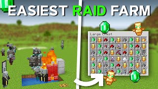 Minecraft Easy Raid Farm 121 Java Edition  Raid Farm Tutorial [upl. by Antonella266]