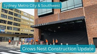 Sydney Metro Vlog 36 Crows Nest Construction Update [upl. by Nordgren969]