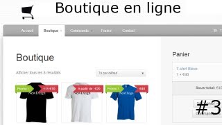 Tutoriel  créer une boutique en ligne facilement  3 Modifier LogoBackground  By NewDzign [upl. by Amre]