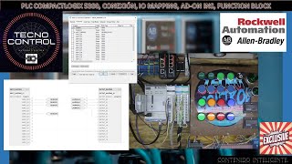 02PLC COMPACTLOGIX 5380 CONEXIÓN IO MAPPING ADON INS FUNCTION BLOCK [upl. by Gipps]