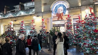 London Christmas Lights Tour  Covent Garden London Christmas Lights 2023  London walk tour  4K [upl. by Merrell720]