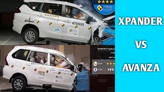 Crash Test Mitshubishi Xpander Vs Toyota Avanza [upl. by Joete424]