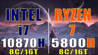 RYZEN 7 5800H vs INTEL i7 10870H  RTX 3070  8GB  GAMING LAPTOP [upl. by Areval]