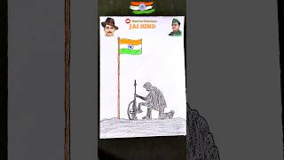 Indian Army Special Drawing 🇮🇳 Independence day craft idea indianarmy craft drawing shorts [upl. by Vladimir109]