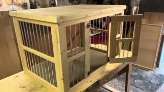 Indoor dog kennel  crate by mark Anthony Hannah AKA Starskys hutches and garden arches [upl. by Ecerahc4]