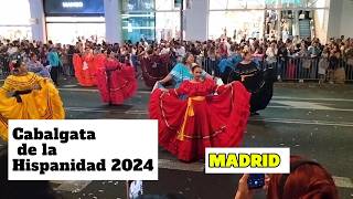 Cabalgata de la Hispanidad 2024 EN MADRID [upl. by Anitsihc]