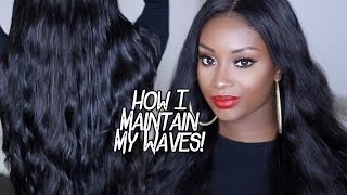 How I Maintain My Waves  Elfin Brazilian Body Wave  Makeupd0ll [upl. by Maynard]