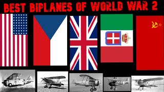 Top 5 Best Fighter Biplanes of World War 2 [upl. by Turnheim154]