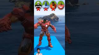 Red hulk vs chainman ironman redhulk hulk gta avengers marvel captainamerica gtav funny [upl. by Awra816]