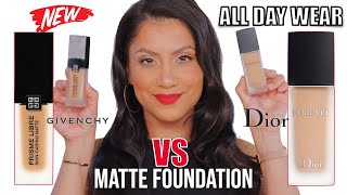 WHICH IS BETTER MATTE FOUNDATIONS DIOR FOREVER VS GIVENCHY PRISME WEAR TEST oily skinMagdalineJ [upl. by Claudianus]