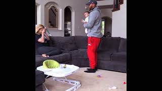 Leaving Baby Home Alone Prank On Pregnant Wife She Freaks Out Part 3 shorts shorts [upl. by Lammond]