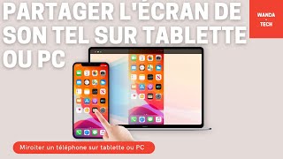 partager lécran de son téléphone sur sa tablette télévision ou son pc [upl. by Nytsirc]