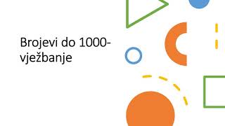 Brojevi do 1000 vježbanje [upl. by Asilef939]