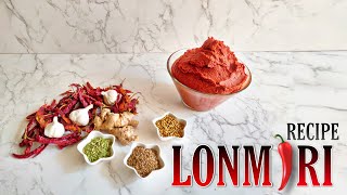 Homemade Lonmiri  How To Make homemade Bhatkally Red chili paste  Tastes of bhatkal [upl. by Doughty]