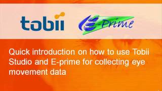 Using Tobii Studio and Eprime for collecting eye movement data in the same experiment [upl. by Clarke332]