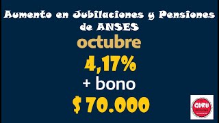 NUEVOS MONTOS de ANSES para OCTUBRE con el AUMENTO 417 [upl. by Nosreme550]