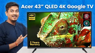 Best TV on this DIWALI 🪔 Acer V Series 43quot 4K QLED Google TV Unboxing amp Review  Tech Mumbaikar 📺🔥 [upl. by Alecram385]