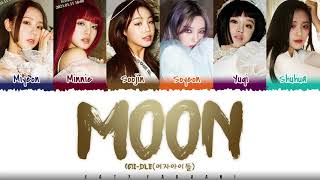 GIDLE  MOON Lyrics Color CodedHanRomEng [upl. by Naro]