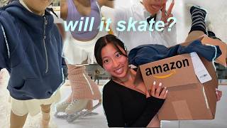 TESTING amazon activewear for FIGURE SKATERS ⛸️  lululemon dupes affordable activewear and basics [upl. by Anilrats]