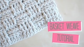 CROCHET Basket weave tutorial  Bella Coco [upl. by Gagliano]