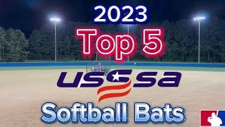 2023 Top 5 USSSA Slowpitch Softball Bats [upl. by Natlus]