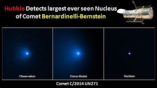 Hubble Telescope Detects largest ever seen Megacomet BernardinelliBerstein [upl. by Zurn]