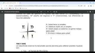 05 El Cuadrante del Flujo del Dinero Robert Kiyosaki [upl. by Annahgiel]