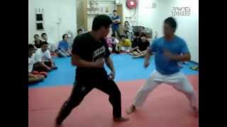 Wing Chun Vs TKD [upl. by Enelrahs]