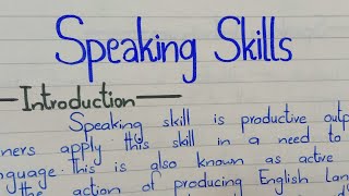 Speaking Skills  Speaking Techniques  Stress  Stressed syllable  Intonation in English PU [upl. by Evelc]