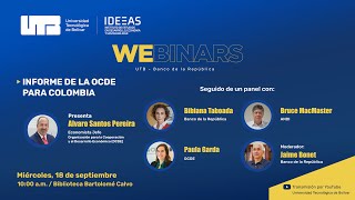 Webinar UTBBanrep Informe de la OCDE para Colombia [upl. by Anej]