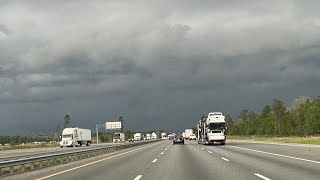 Driving Thru Scary Thunderstorms Possible Tornado In Southern Georgia Interstate 75 [upl. by Bornstein378]