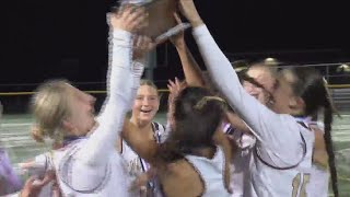 Mendon Fairport win field hockey sectional titles [upl. by Yelda39]