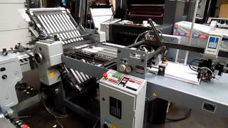 STAHL T 52 PAPER FOLDING MACHINE 1996 [upl. by Roobbie]