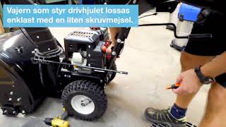 Tips Byte av drivrem på snöslunga [upl. by Annua]