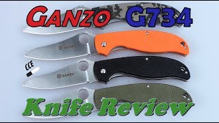 The TERRIFIC Ganzo G734 The LinerLock Sibling of the G733 and Firebird F733 [upl. by Bekah175]