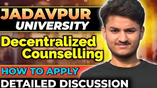 Jadavpur University DECENTRALISED COUNSELLING Started  141 Vacant Seats  WBJEE 2024 [upl. by Noitsirhc]