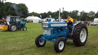 2022 Fettercairn Agricultural Show with vintage vehicle and tractor parade in Laurencekirk Scotland [upl. by Kaltman749]