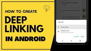 How to open app after clicking on link in android studio  deep linking in android studio [upl. by Spoor]