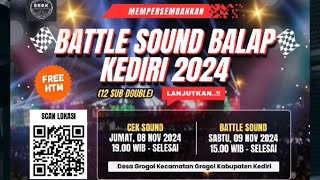 🔴 Live Battle Sound Horeg Kediri Utara Bandara Dhoho Kediri Sabtu 9 November 2024 [upl. by Ecirbaf]