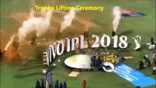 IPL Final 2018 highlights  CSK VS SRH  CSK winning moments  trophy celebrations  stadium view [upl. by Jeddy]