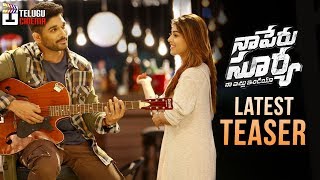 Naa Peru Surya Naa Illu India Latest TEASER  Allu Arjun  Anu Emmanuel  Telugu Cinema [upl. by Ednalrym]